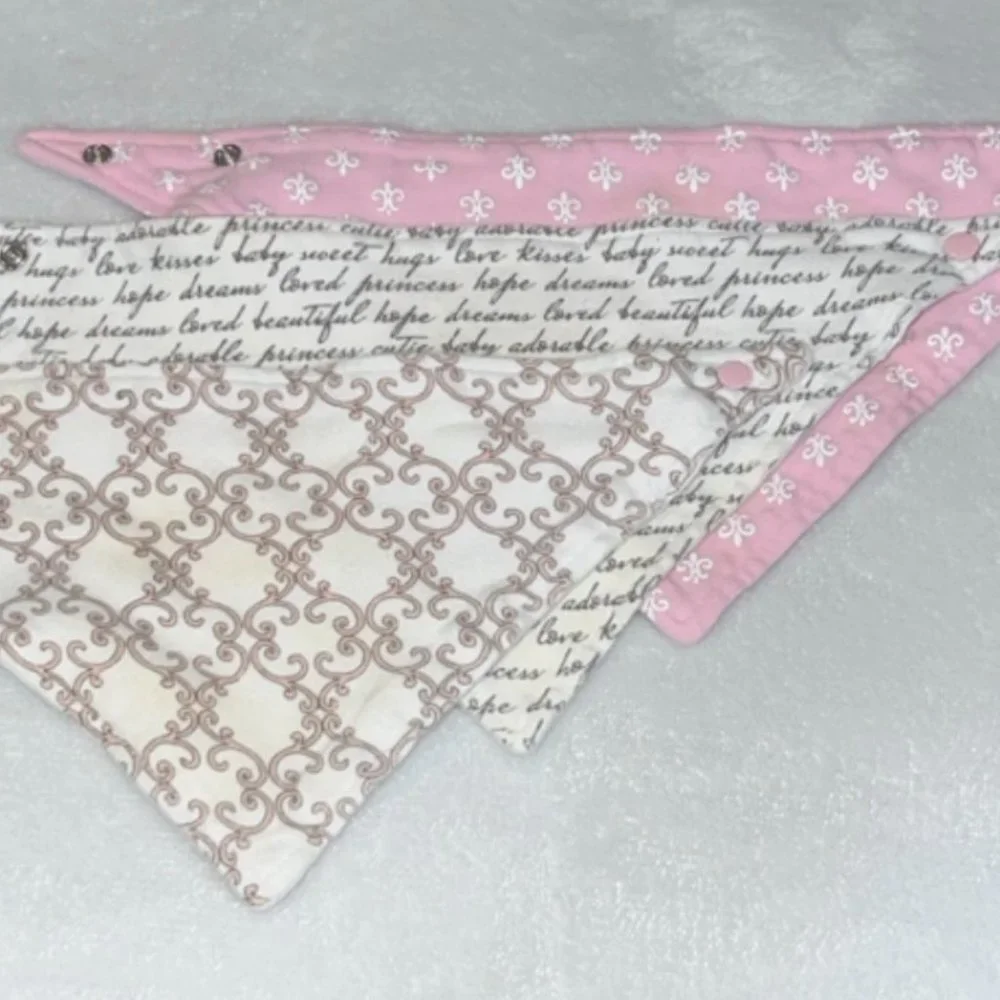 Hudson Baby 3 Pack Bandana Bibs OS NEW
